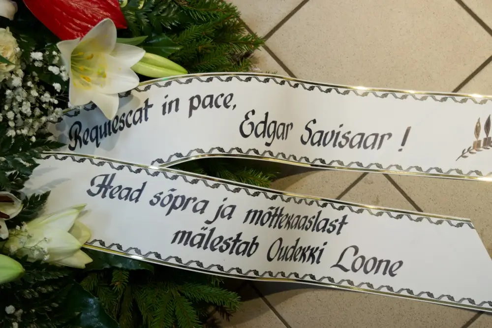 Matusepärja lint mälestussõnadega